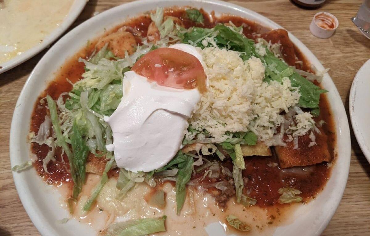 Food from El Charro Mexican Restaurant