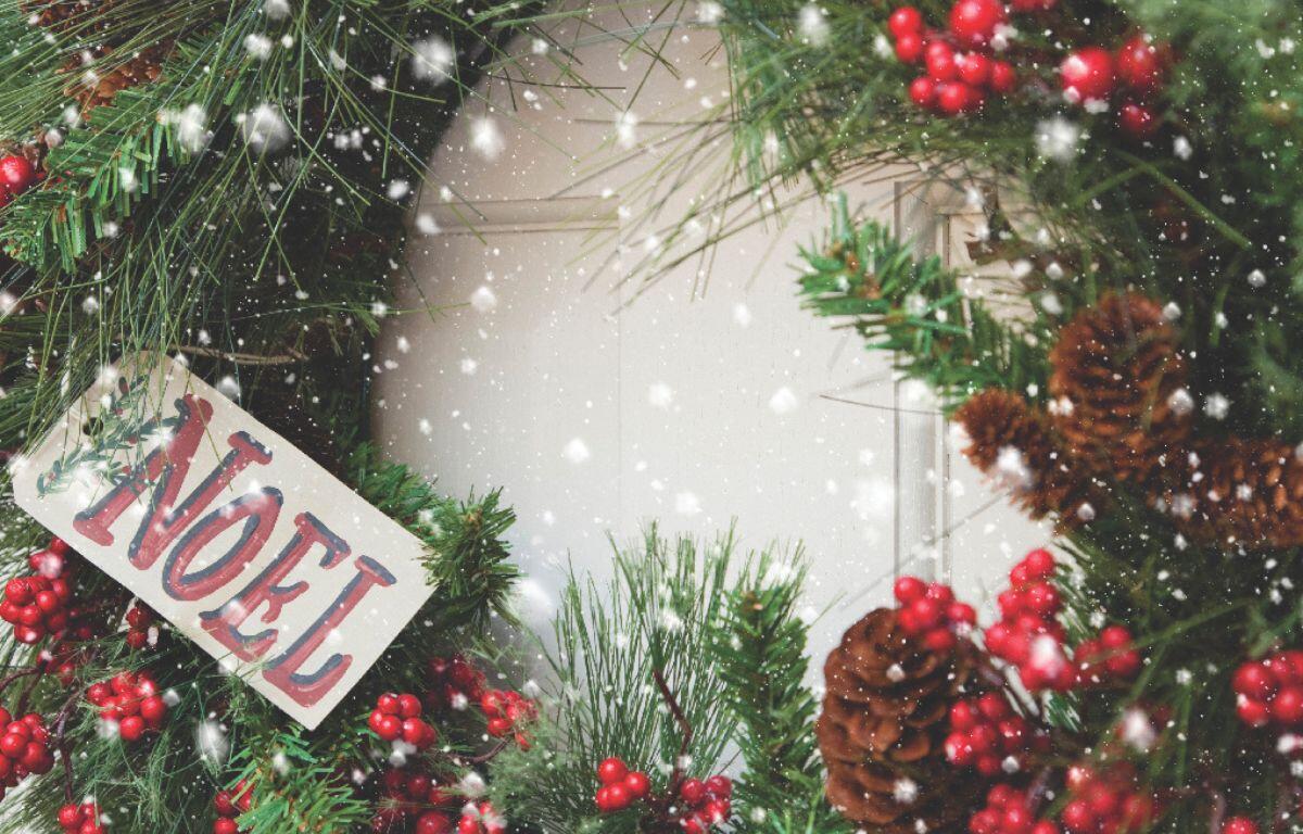 Wreath with Noel label