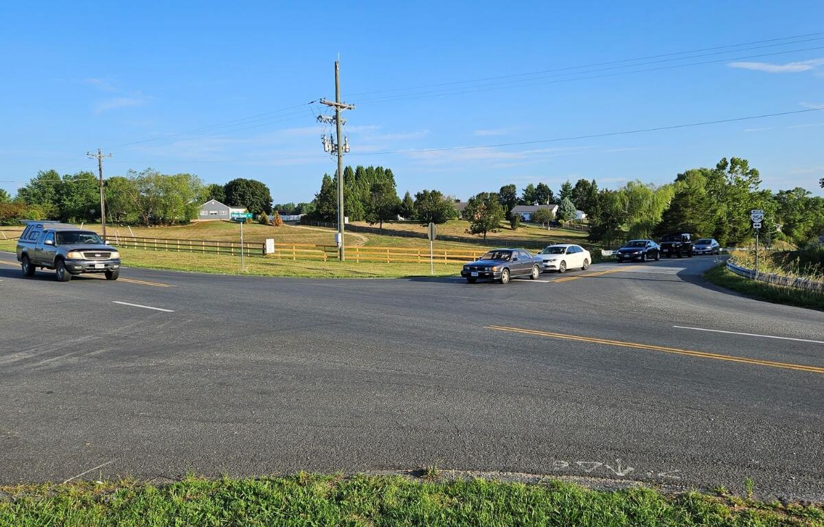 An intersection at Route 254.