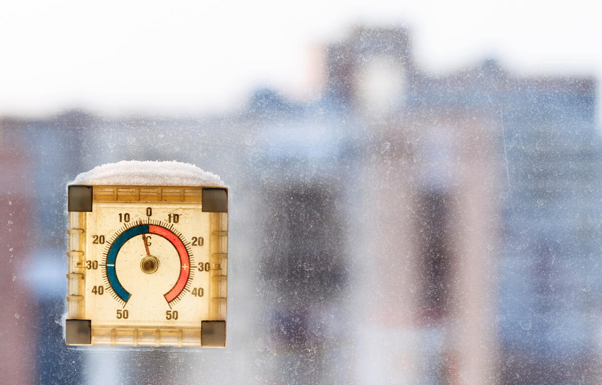 cold thermometer zero