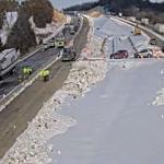 Photo of vehicle fire from VDOT camera