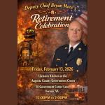 Deputy Fire Chief Bryan Mace Retirement Celebration poster