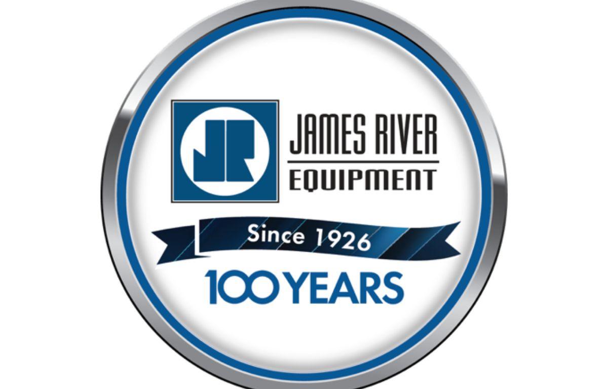 James River Equipment 100th anniversary logo