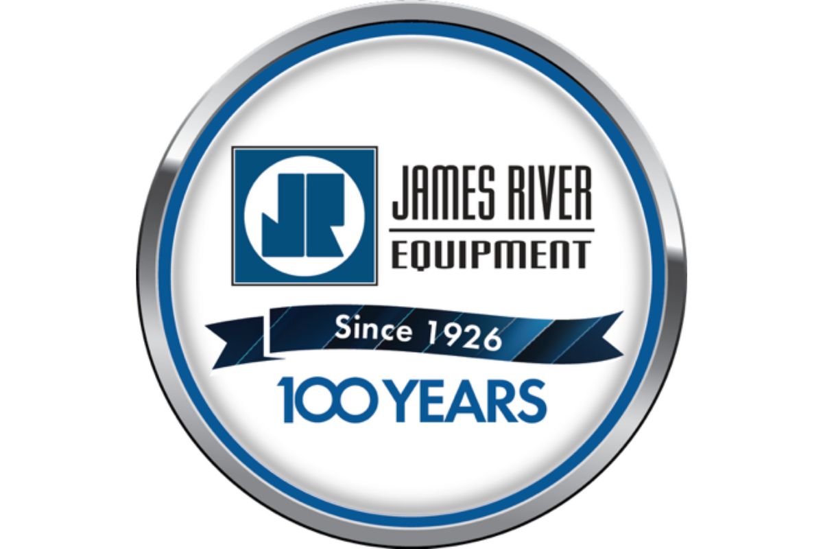 James River Equipment 100th anniversary logo