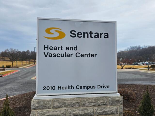 Sentara Heart and Vascular Center sign