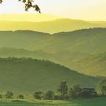 Mountains at sunrise.