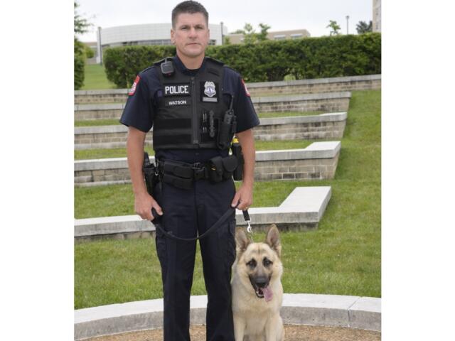 Captain Watson and K9 Bilbo.