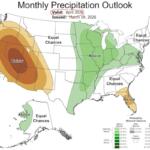 “The National Oceanic and Atmospheric Administration is calling for precipitation in our region to be above average in April.”