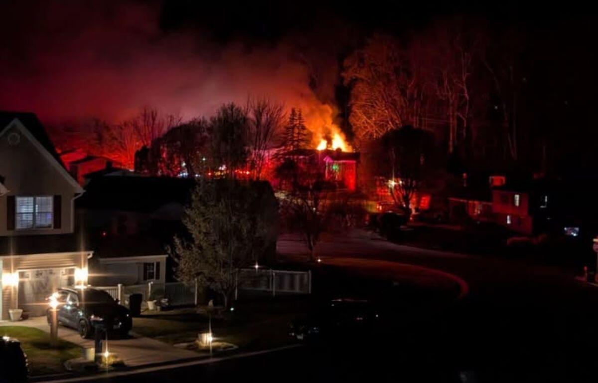 Structure fire in Staunton