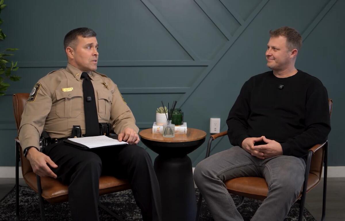 Sheriff Bryan Hutcheson and Jason Stuhmiller