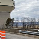 An overview from the bridge that goes over 81 in Woodstock.