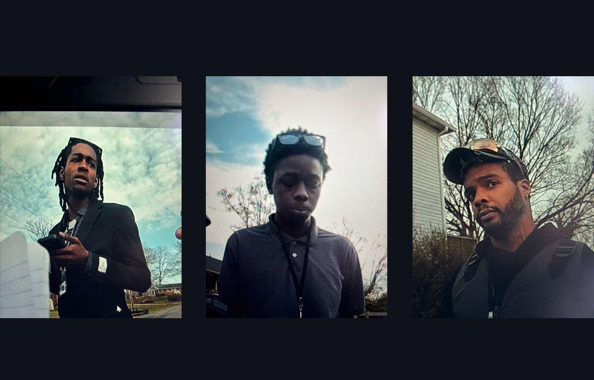 Photos of three men from Harrisonburg