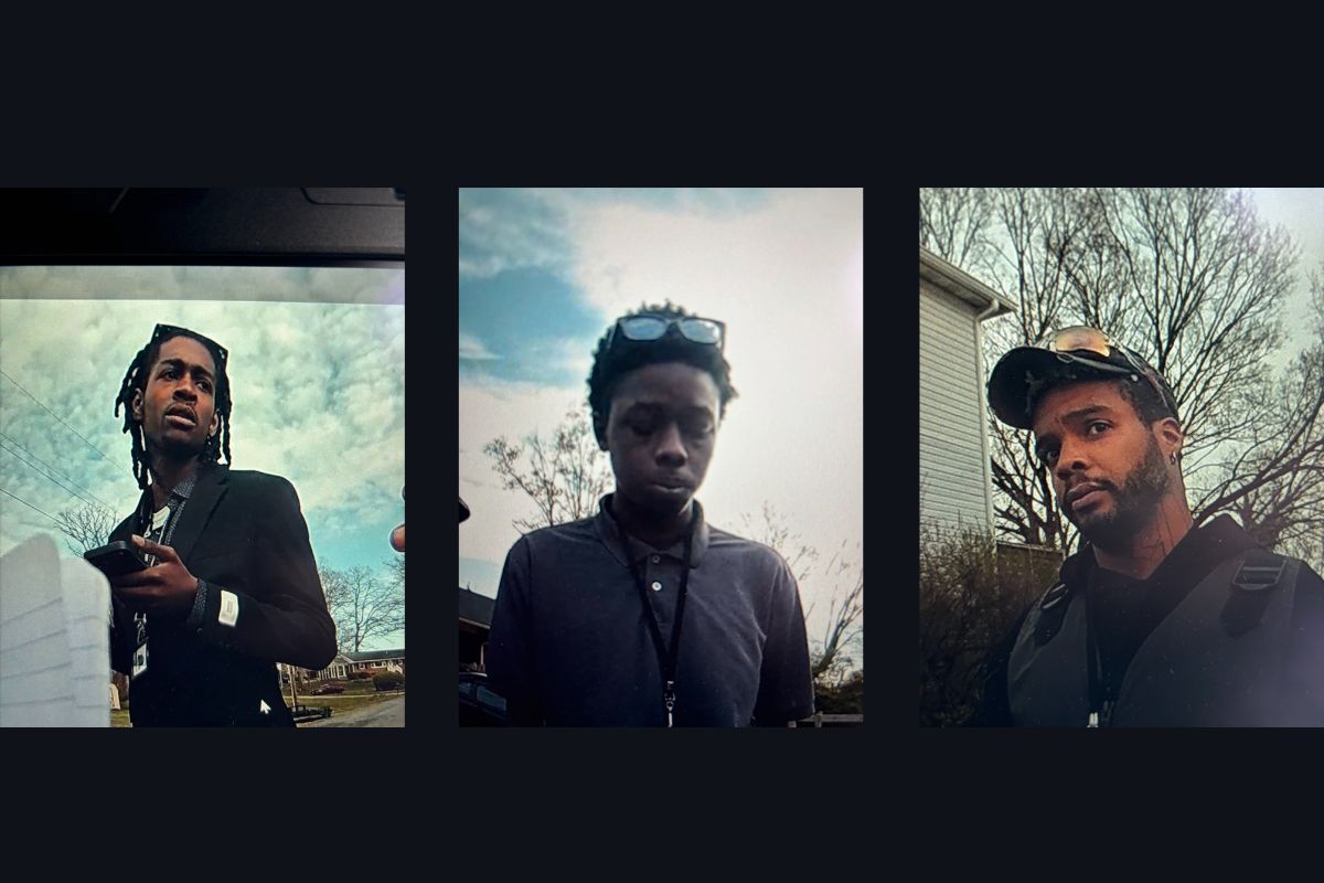 Photos of three men from Harrisonburg