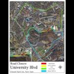 University Blvd Closure Map