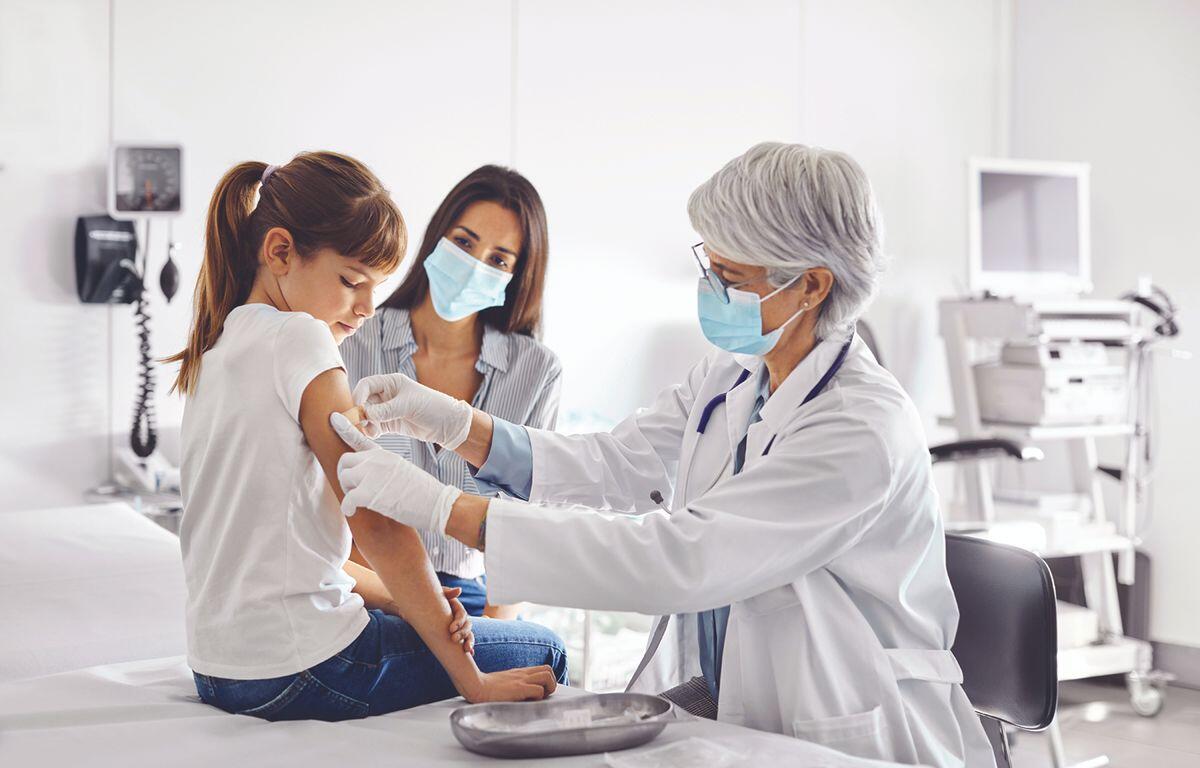 Child getting a vaccine