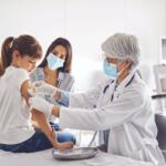 Child getting a vaccine