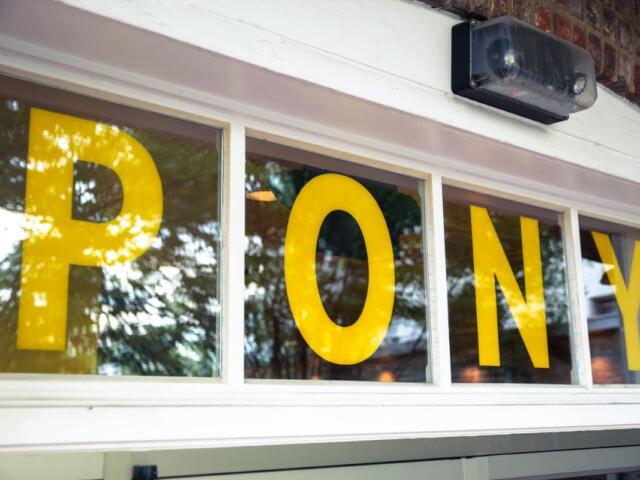 Golden Pony window