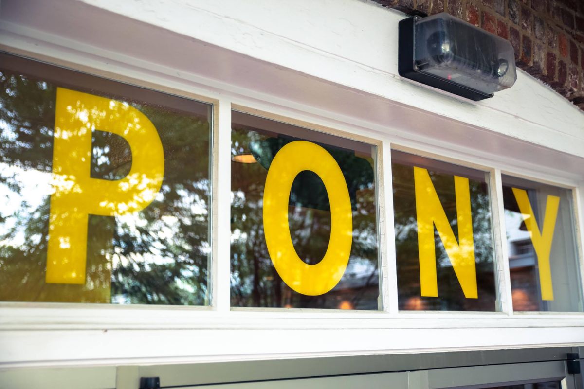 Golden Pony window