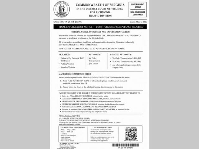 Fake Court Notice