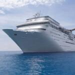 Cruise ship on the ocean
