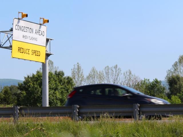 congestion sign on afton