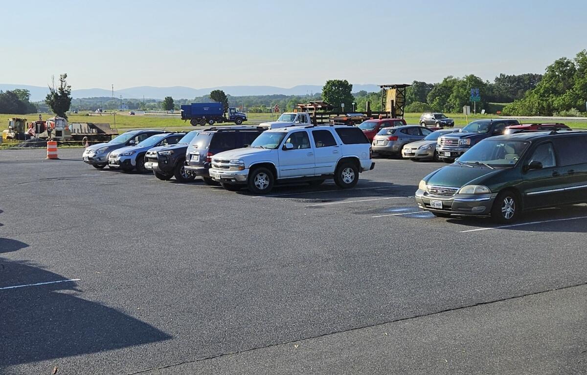 Augusta county park and ride lot