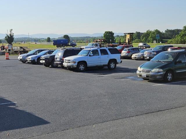 Augusta county park and ride lot