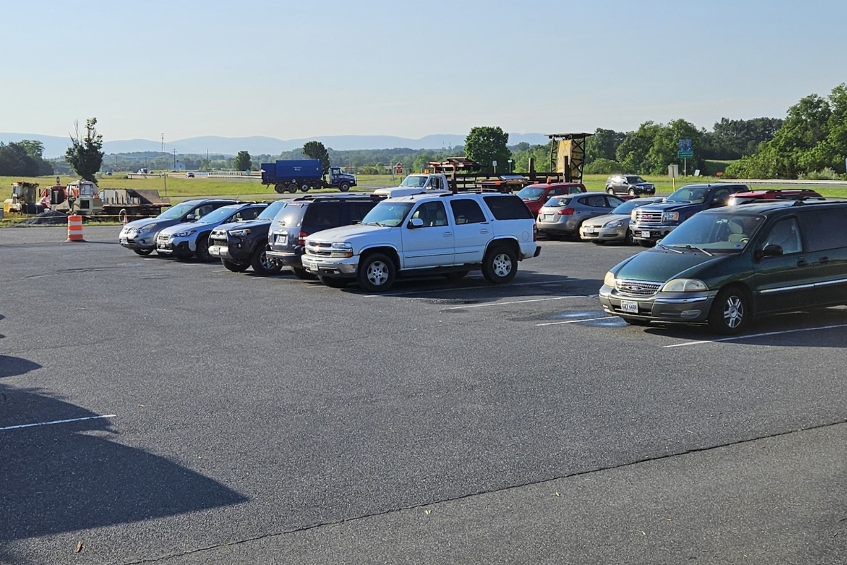 Augusta county park and ride lot