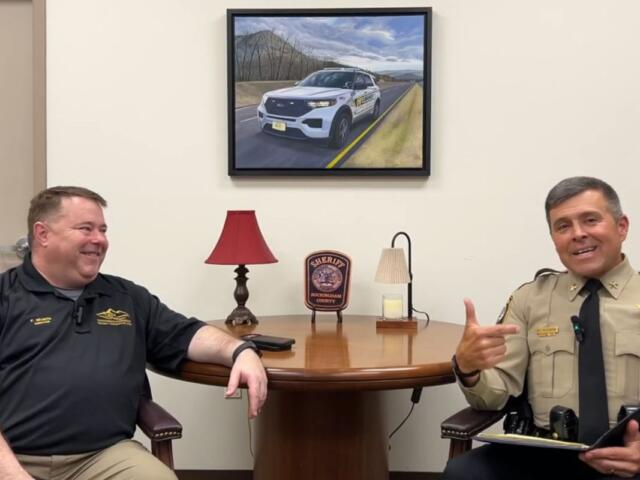 HRECC Director Paul Helmuth (left) and Sheriff Bryan Hutcheson (right)