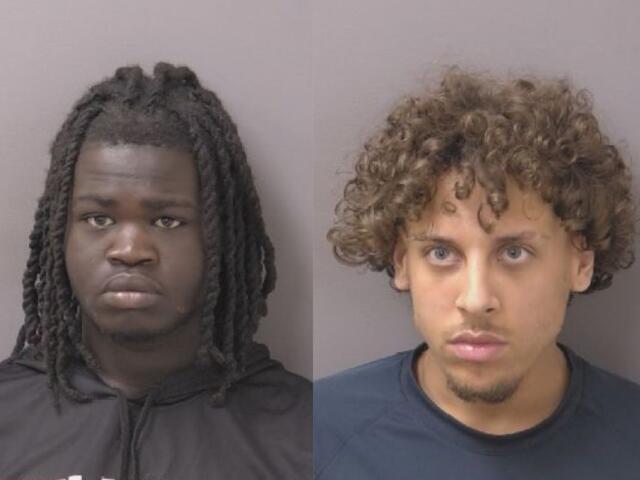 (From left) Crespo Ghawaga John Alhajana and Jayden LeQuinn Robinson. A third suspect, a 17-year-old juvenile, is not pictured.