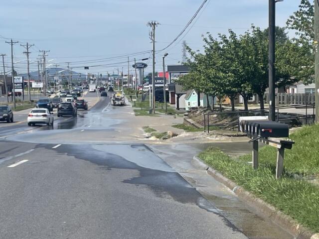 Water main break
