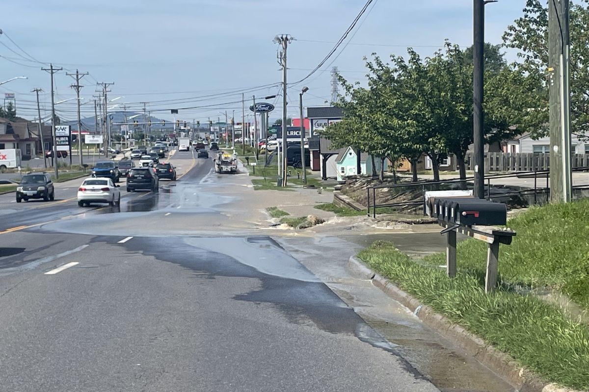 Water main break