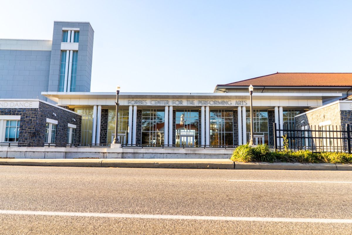 Front of Forbes Center
