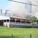 barn on fire