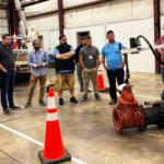 Citizen Academy visits the Harrisonburg Public Utilities shop to check out waterline infrastructure.