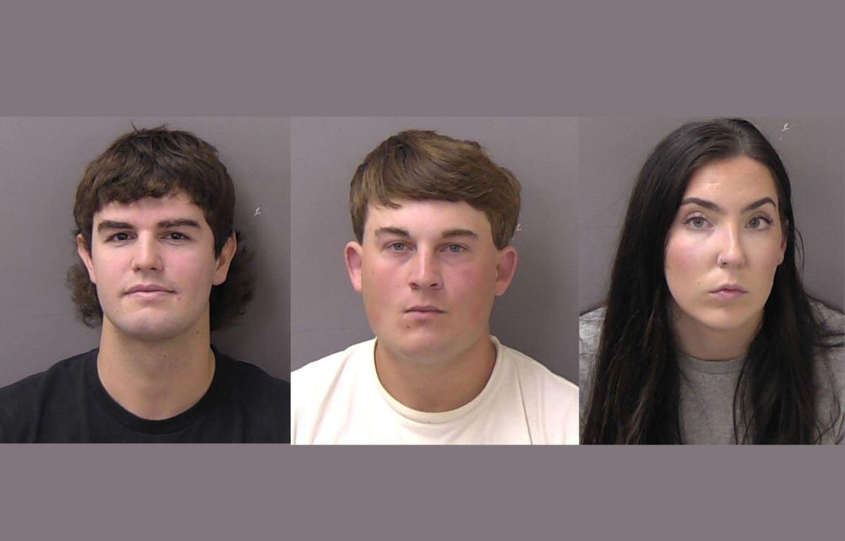 (From left to right) Joel Biller, Carter Fleming, Madeleine Helmick