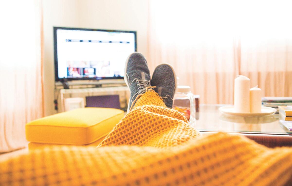 Watching tv