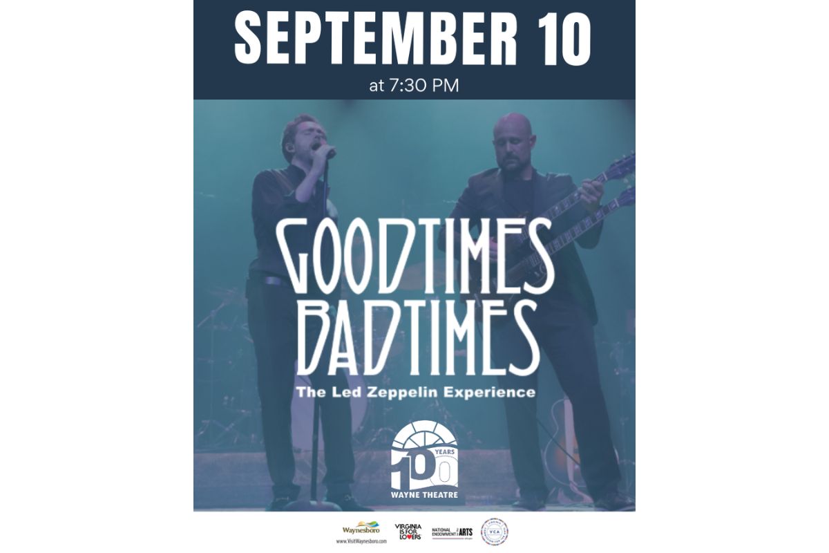 GoodTimes/BadTimes to perform at the Wayne Theatre on September 10
