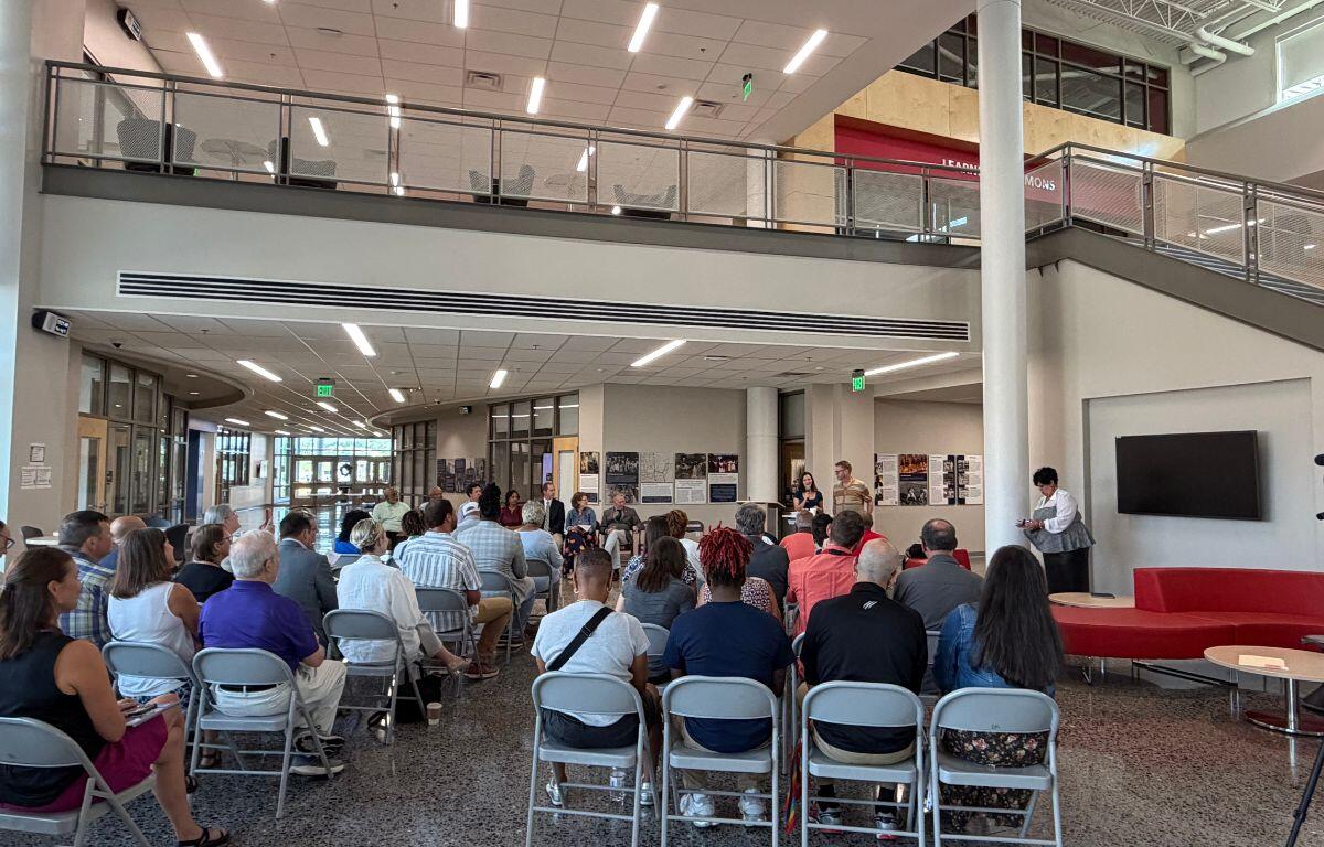 Opening of the Celebrating Simms exhibit at Rocktown High School
