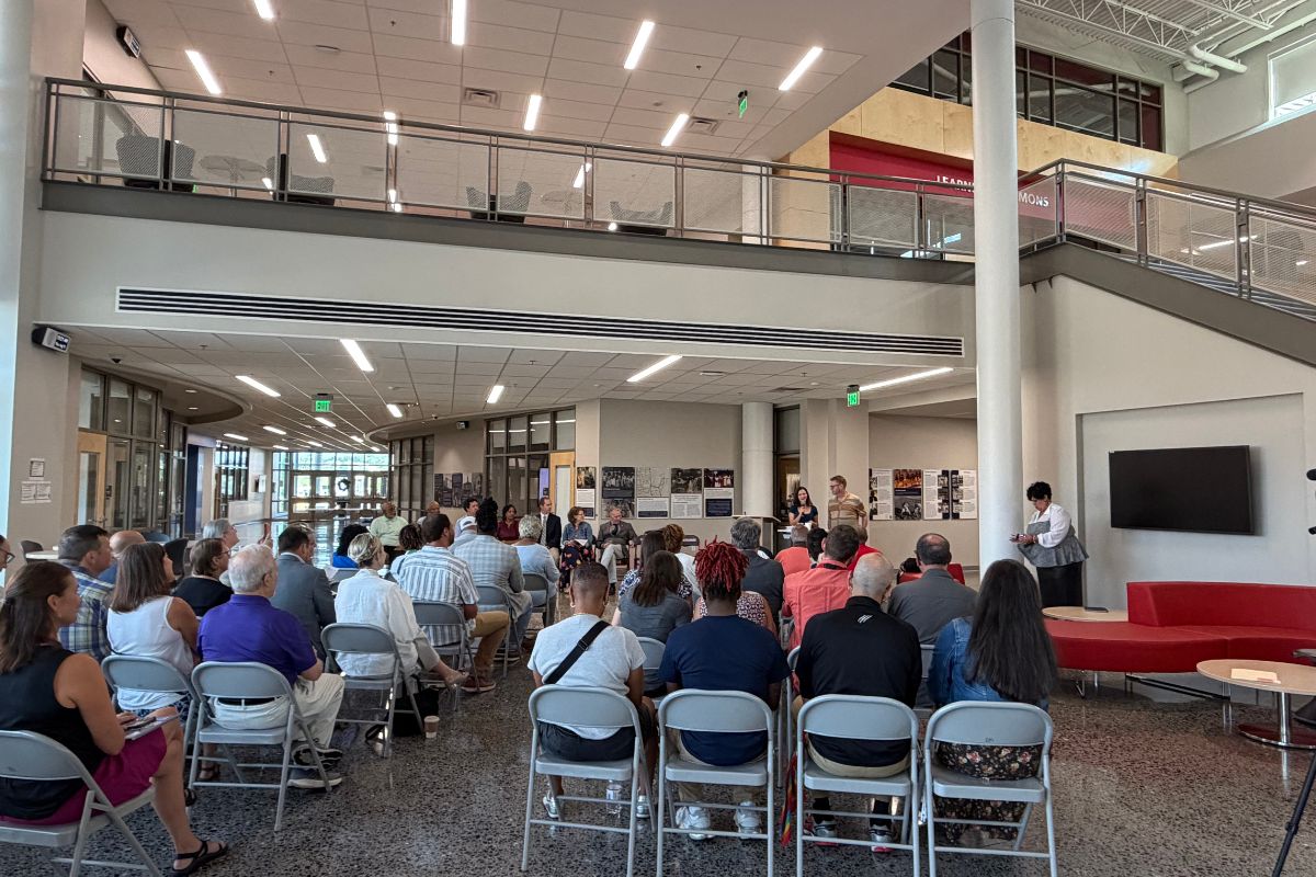 Opening of the Celebrating Simms exhibit at Rocktown High School