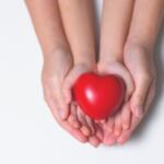 Hands holding a heart