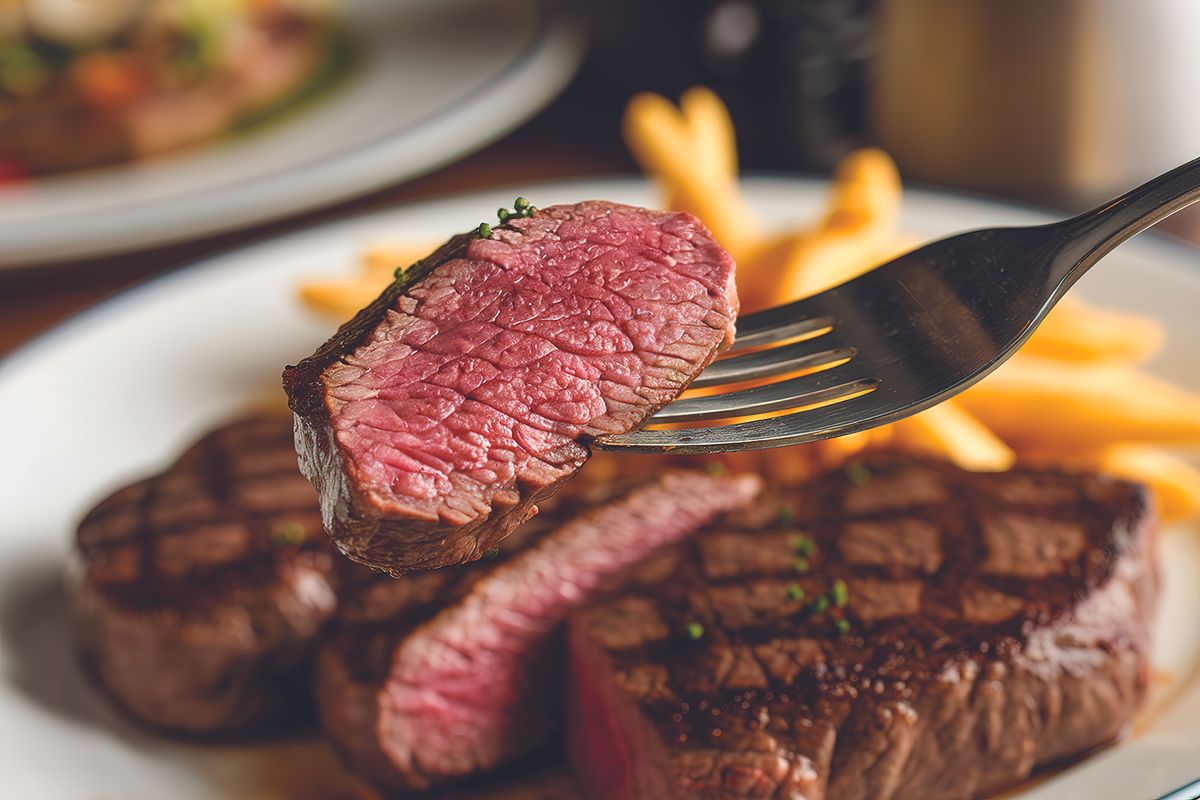 Slice of beef