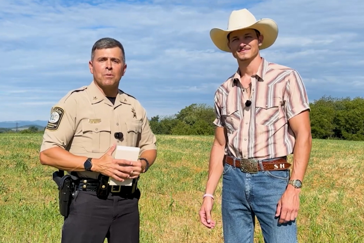 Rockingham County Sheriff Bryan Hutcheson and Spencer Hatcher