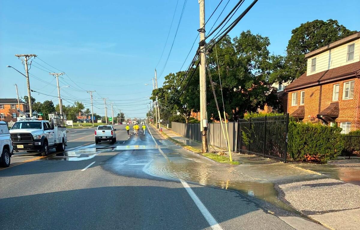 water main break