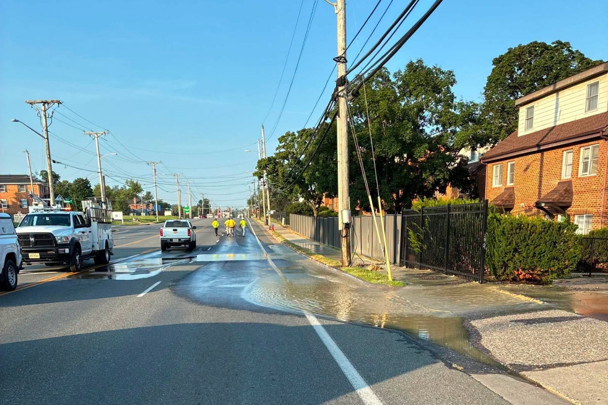 water main break