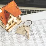 House keys sit on a paper.
