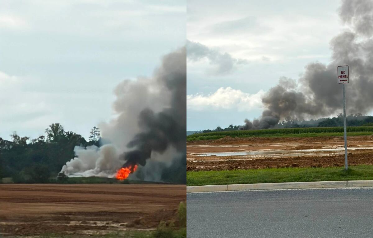 Barn fire in Mount Crawford