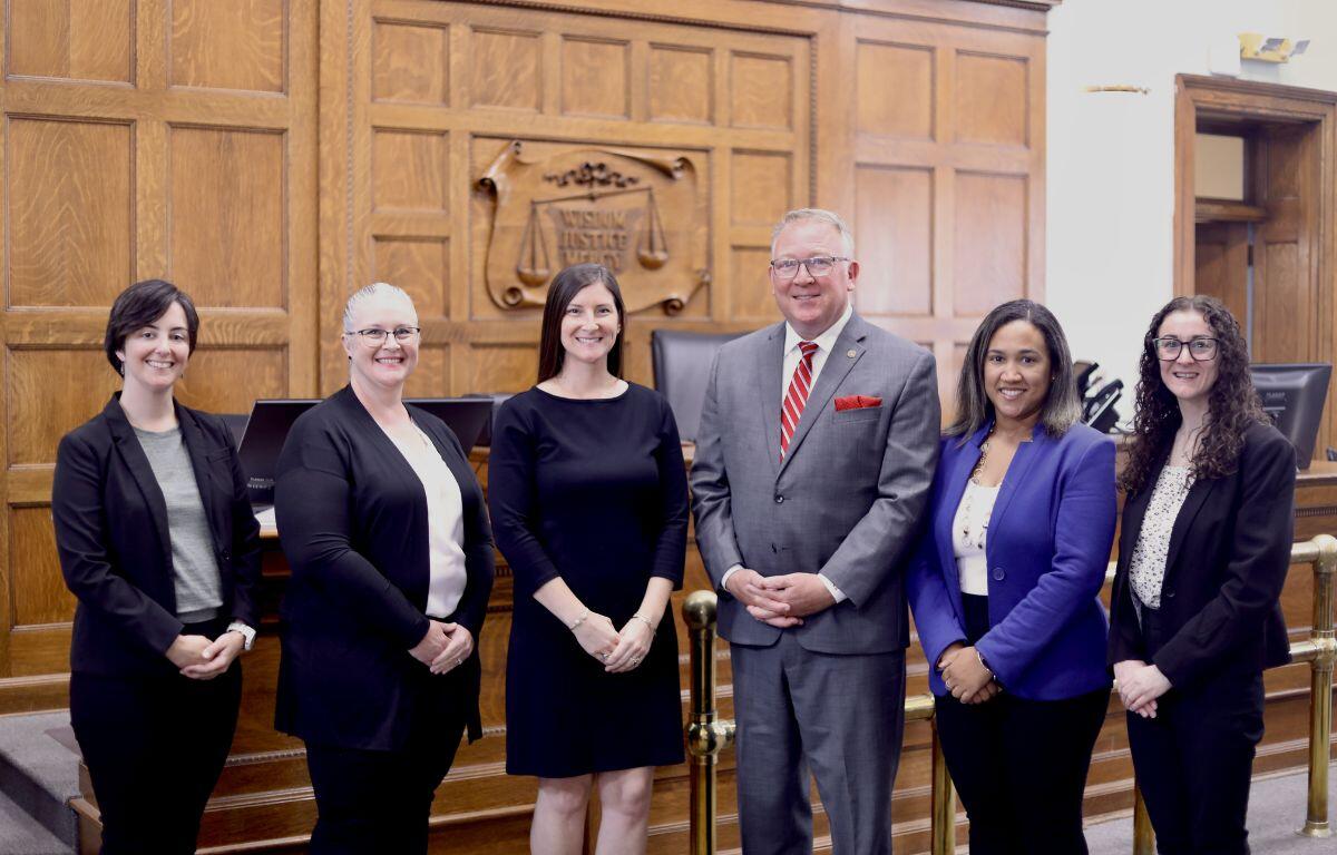 left to right; Jessica Young, Kimberly Rush, Alena Almeida, Chaz W. Haywood, Danielle Ritchie, and Leslie Barb.