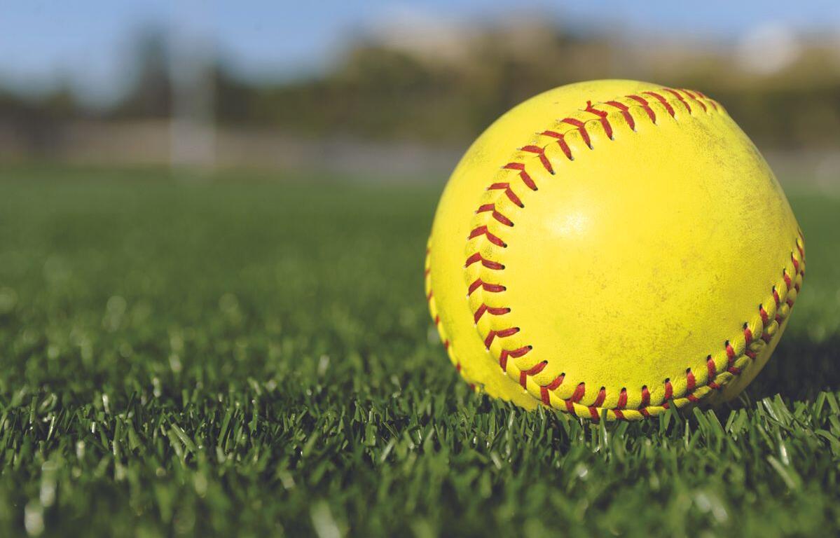 Softball in the grass