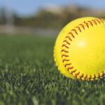Softball in the grass